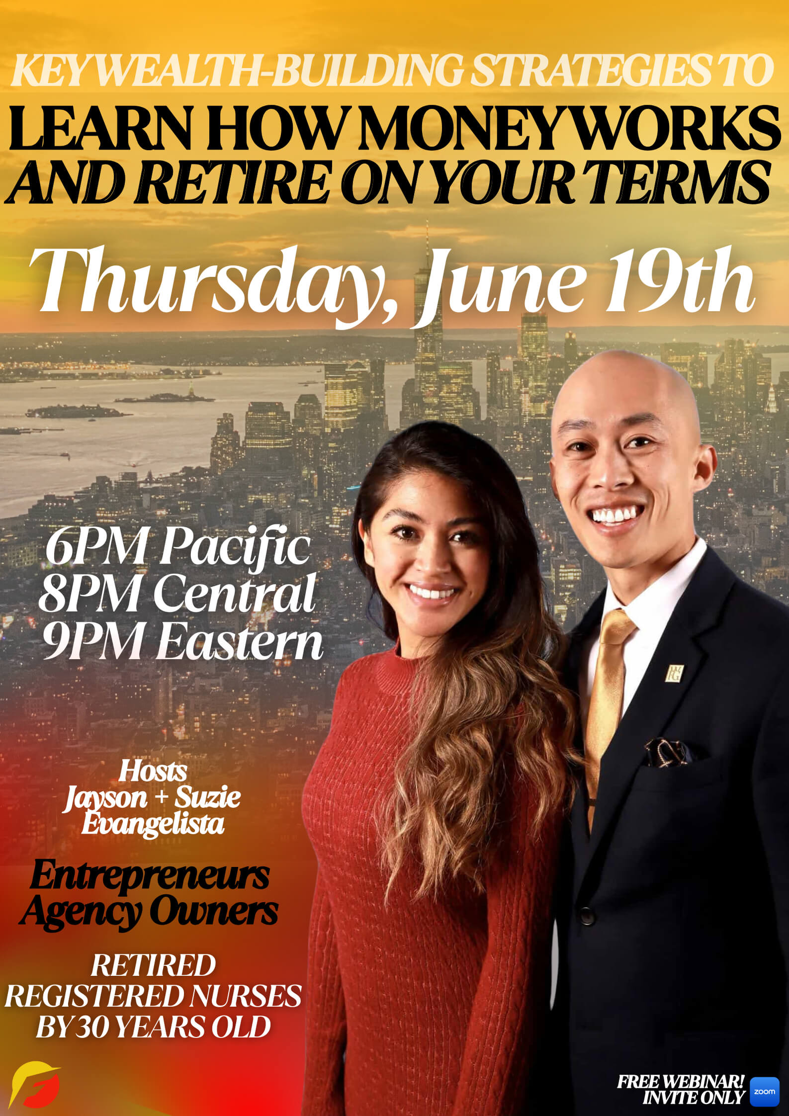 June 19th Thursday at 6:00pm PST